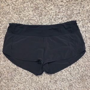 Black Lululemon Speed Up Shorts